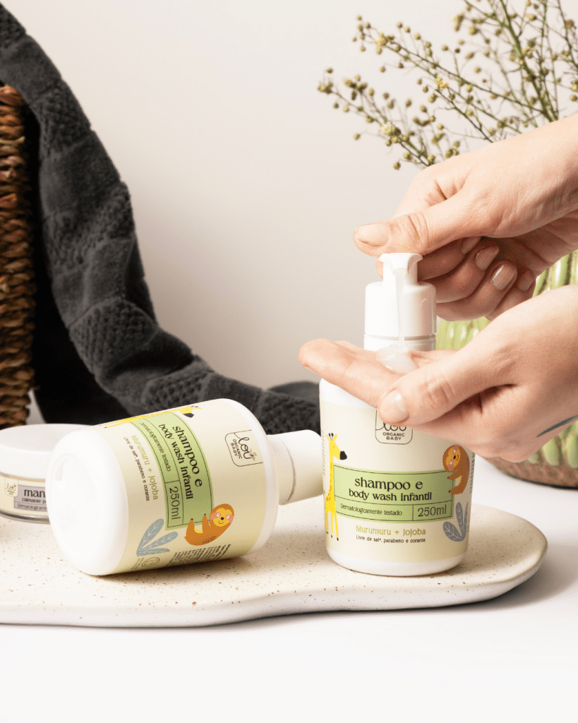 Shampoo e Body Wash Infantil Lou Organic