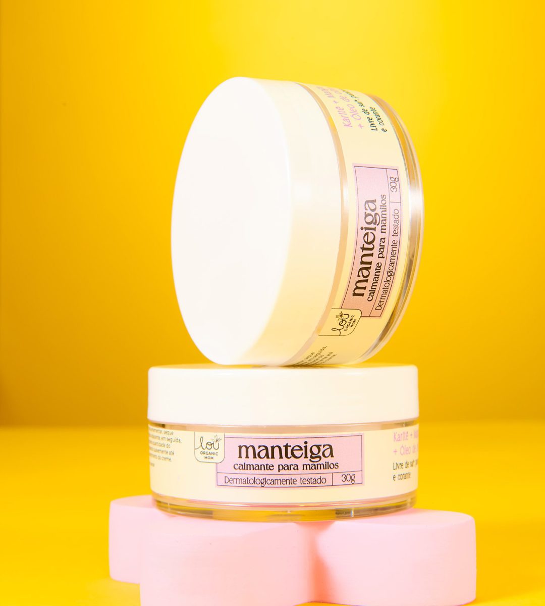 Manteiga calmante para mamilos