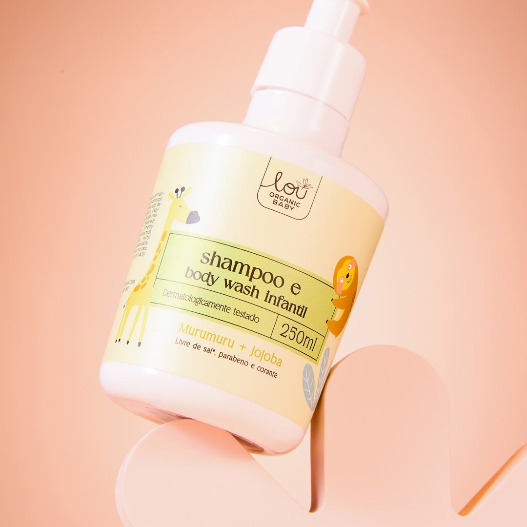 Shampoo e body wash infantil Lou Organic